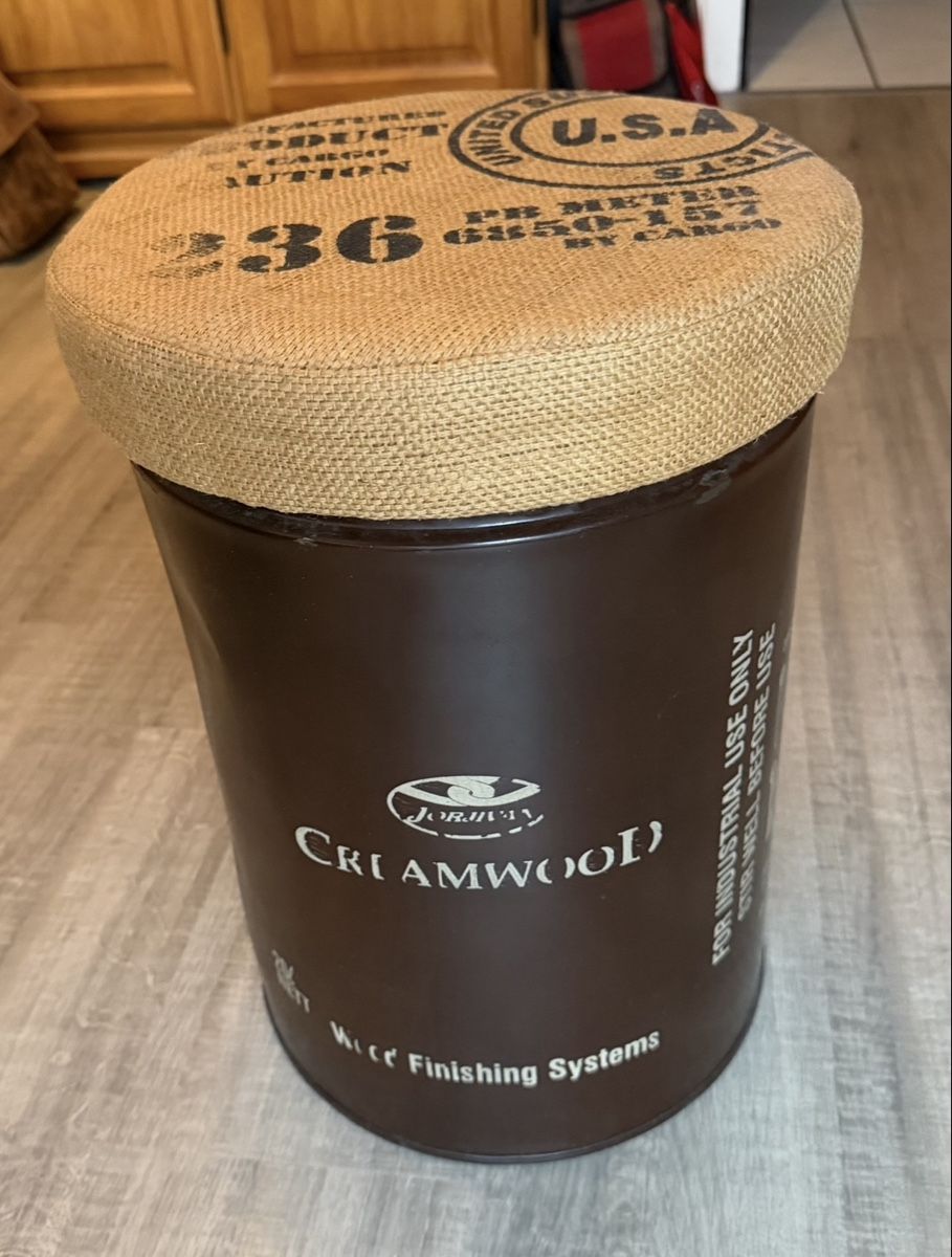 Sgabelli: Hocker mit Jute-Bezug, Vintage-Look, – Usato da Rapperswil BE venduto da mini-tom