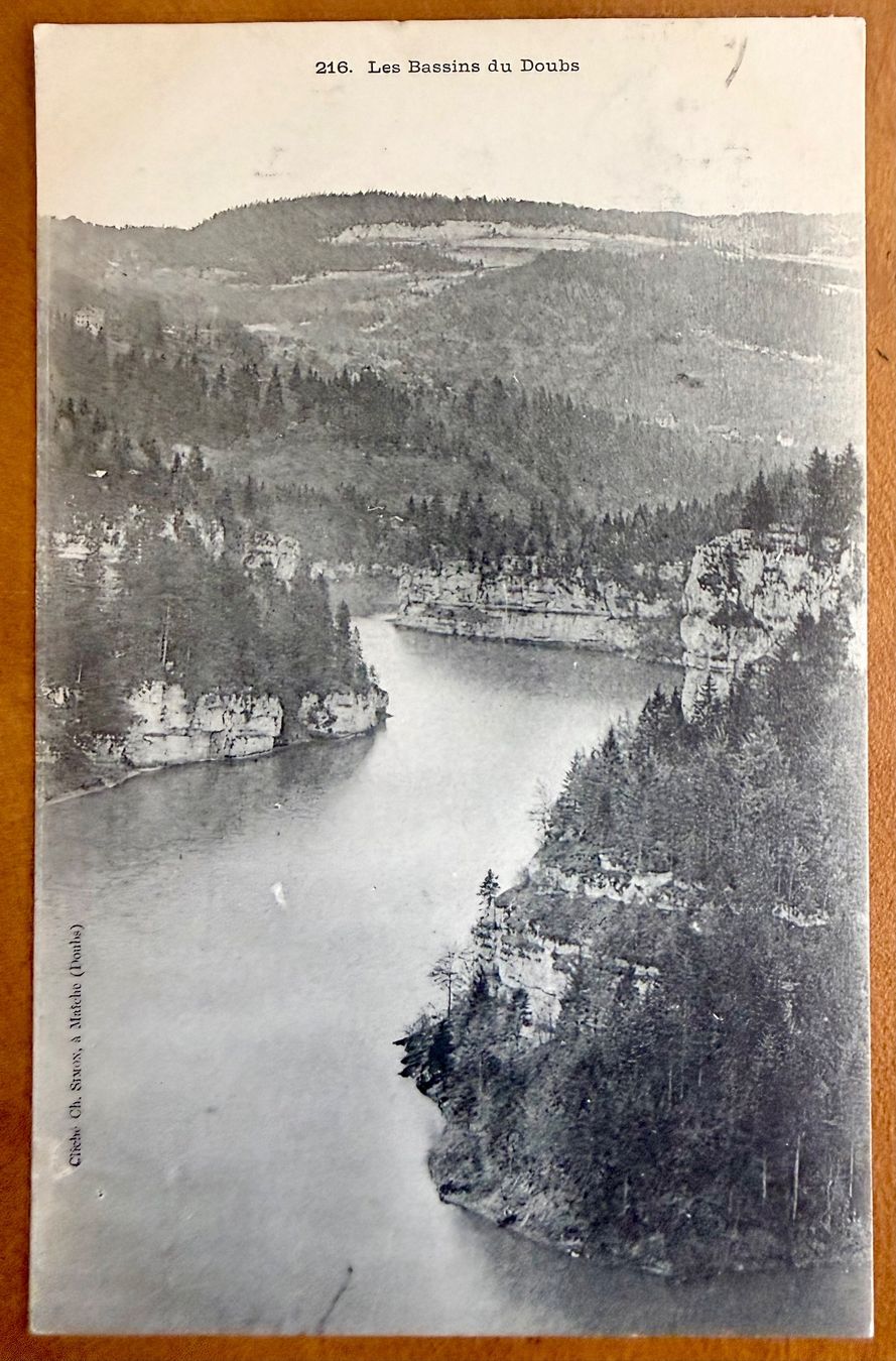 Cartoline postali: Bassins du Doubs - 1905 – Usato da Lutry venduto da Ediego