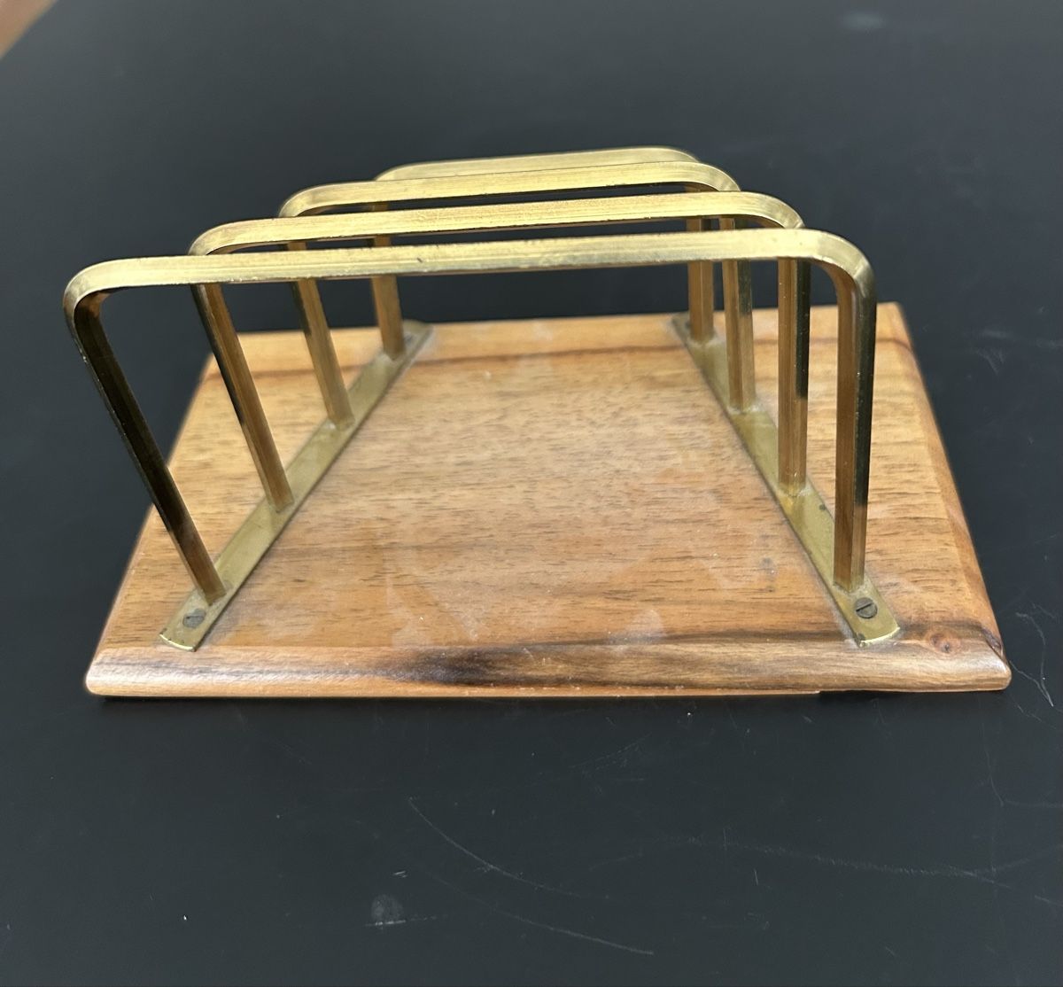 Scrivanie: Schreibtisch Organizer Holz/Messing – Usato da Zumikon venduto da tuna007 1