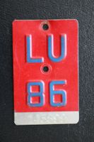 Velonummer LU 86