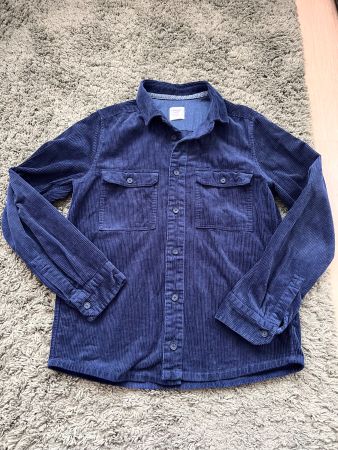Olymp Hemd Cord blau Grösse S