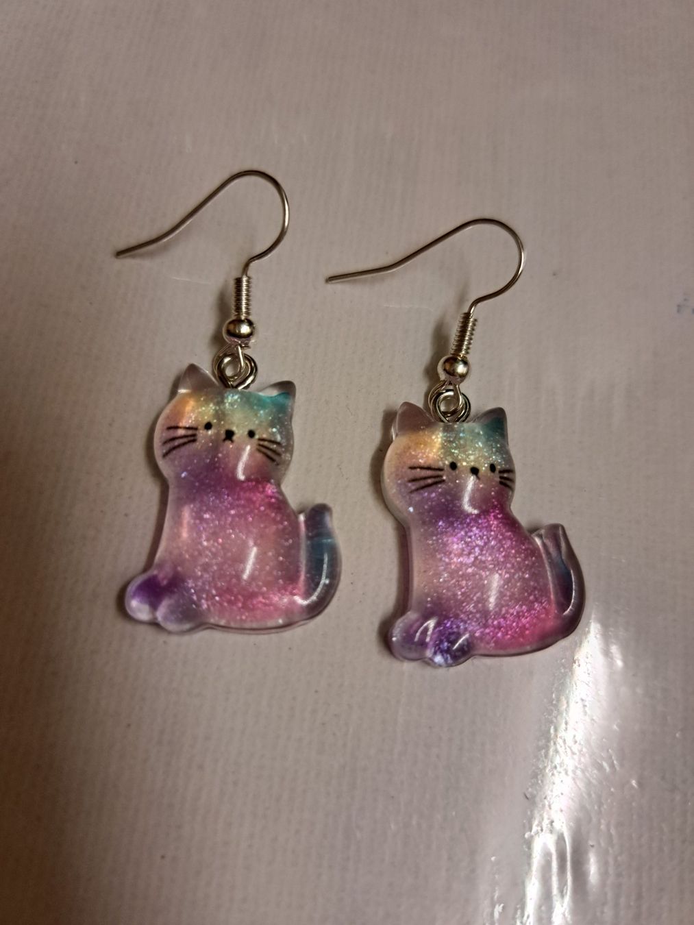 Orecchini pendenti & Orecchini a lobo: Glitzernde Bunter Katzen Ohrhänger, Ohrringe Modeschmuck – Nuovo (secondo la descrizione) da Weggis venduto da Leeclipse 1