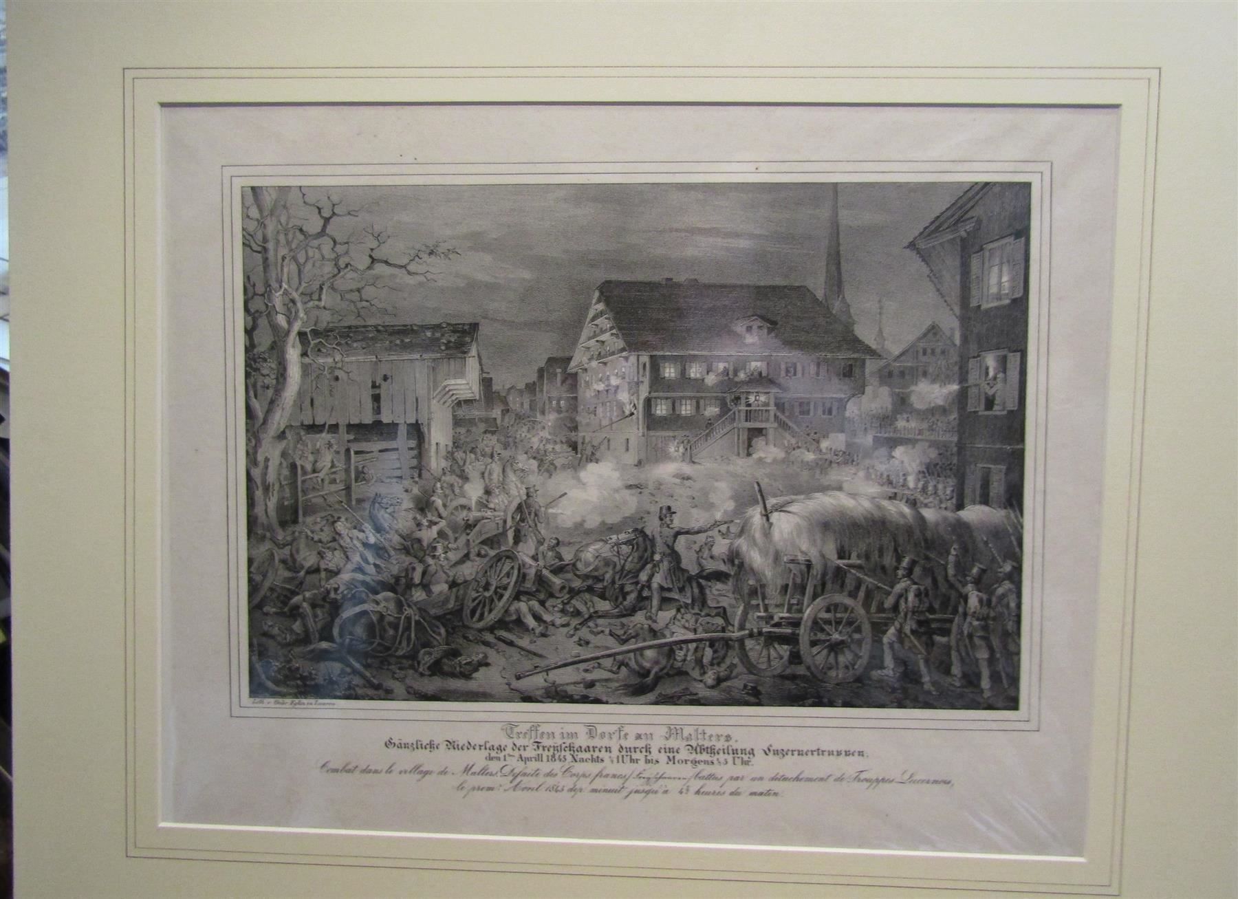Incisioni: Malters Lithographie von Eglin selten – Usato da Rafz venduto da Helvet32 2