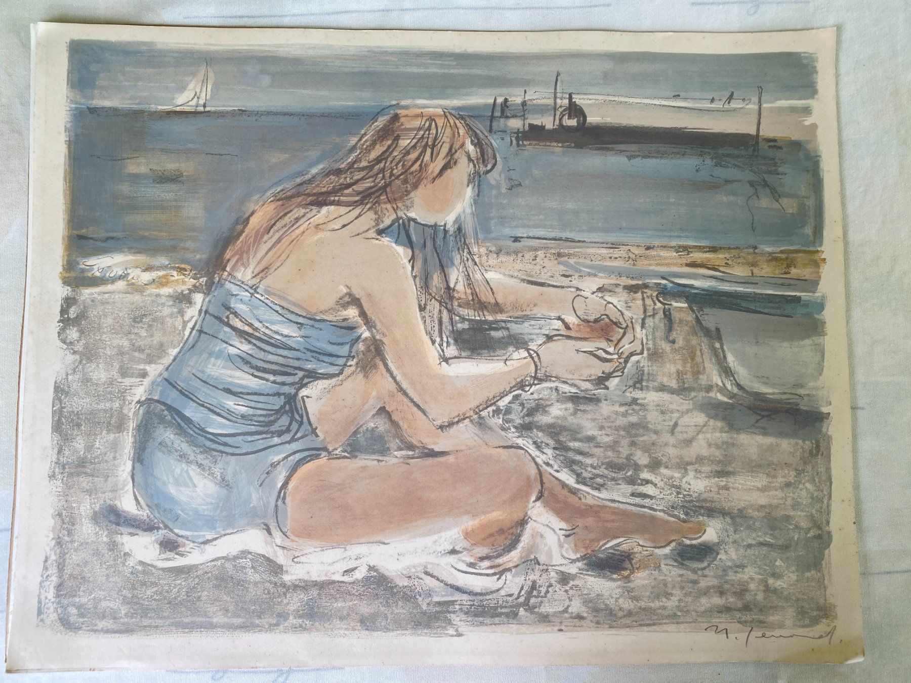 Arts picturaux & lithographies: 2 Lithos - unleserlich signiert – D'occasion à Ostermundigen par 4manta 1