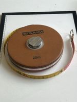 Massband STAMM 20m Leder braun. Kurbel abgebrochen(I7)
