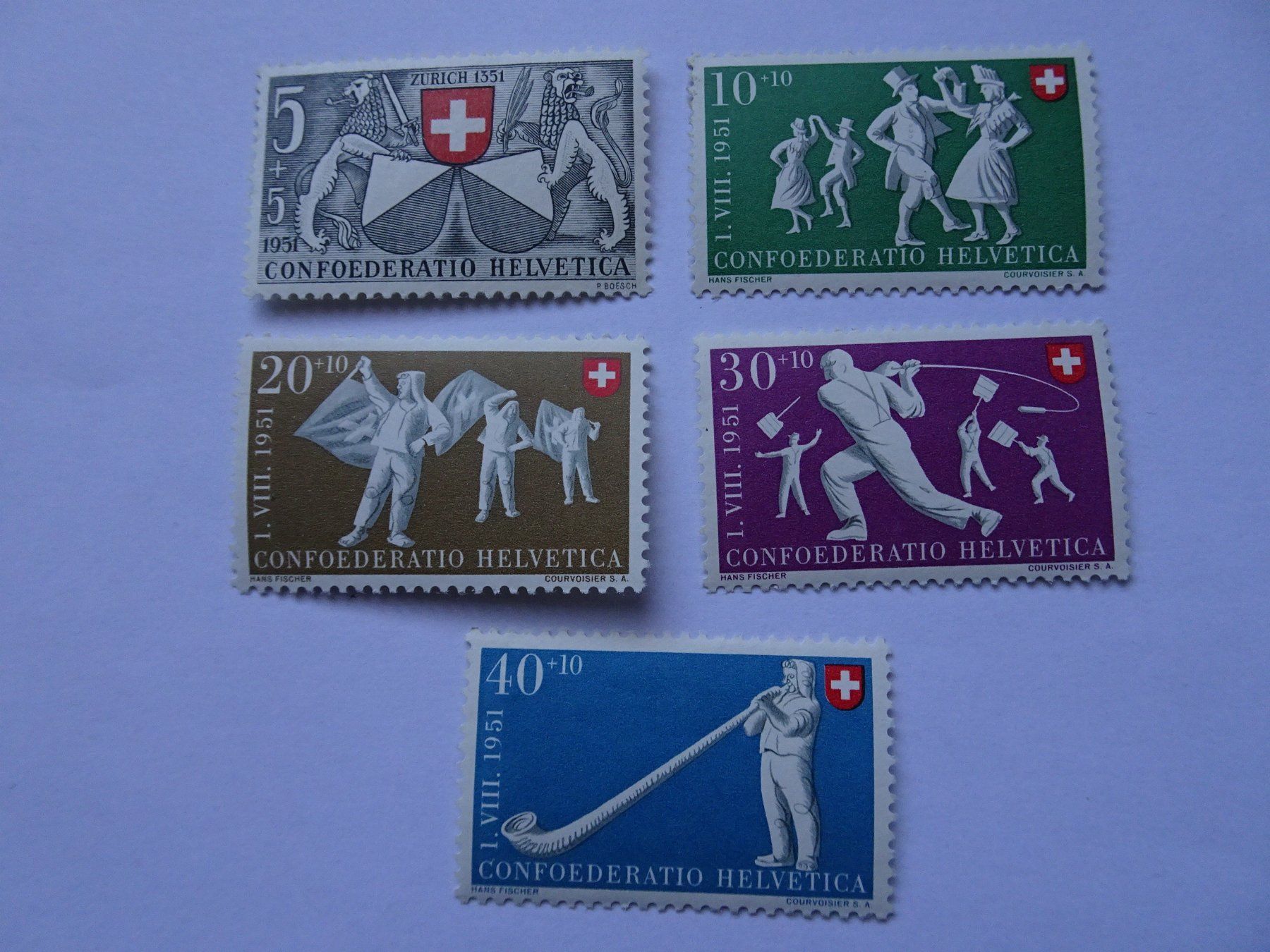 Alle Briefmarken: PP 1951* – Neu (gemäss Beschreibung) aus Aadorf von Chnorli-Furz