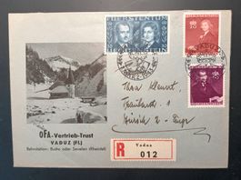 LIECHTENSTEIN, R - BRIEF NACH ZÜRICH 1943