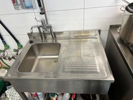 Edles Edelstahl Spülbecken mit Armatur & Ablauf, Küche 🚰✨