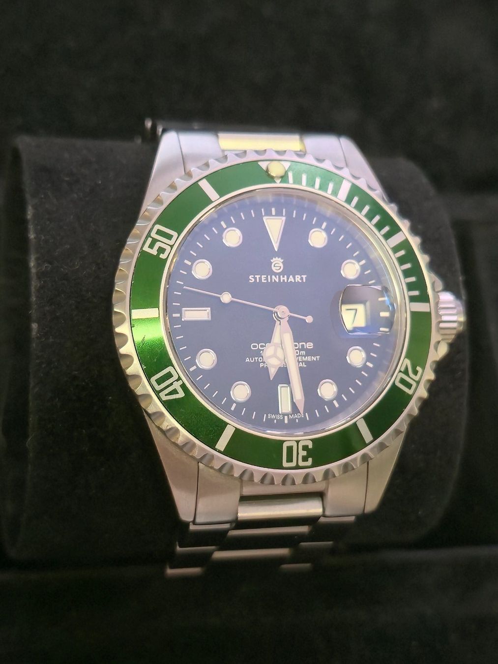 Steinhart Orologi: Steinhart Ocean One Green 300m Swiss Automatic – Usato da Dietlikon venduto da sop_qr7v 4