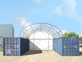 Rückwand für Container Überdachung 8m Breite, PRIMEtex 2300
