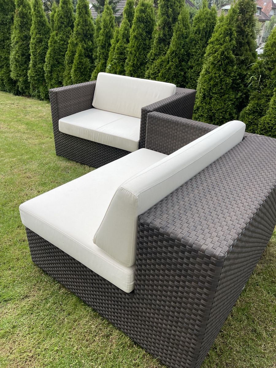 Divani: Dedon Lounge Gartenmöbel 1 Sessel & w Eckmodul – Usato da Grenchen venduto da YoshiSan74 1