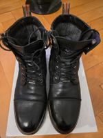 Bottes Pepe Jeans cuir noir homme taille 44 bon état