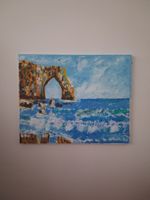 Original Acrylbild – Felsentor am Meer – handgemaltes Unikat