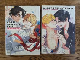 Worst Soulmate Ever Volumes 1+2 BL Manga Englisch