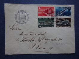 1947  Z-Nr. 277 - 280 FDC Schweizer  Eisenbahnen