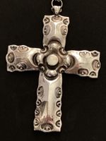 Anhängerkreuz 925 Silber,  mit massiver 925 Silber Kette