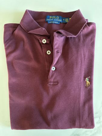 Polo Ralph Lauren Custom Slim Fit Grösse M dunkelrot