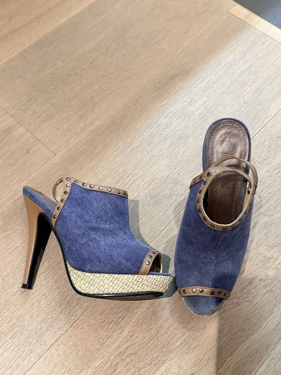 Scarpe da donna: Vintage Denim Platform Heels 37 – Usato da Spreitenbach venduto da Stefania.90 1