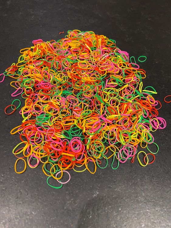 Haargummis 1000 Stück – Elastisch, Ca. 20 Mm Durchmesser, Schwarz, Für Kinder & Erwachsene