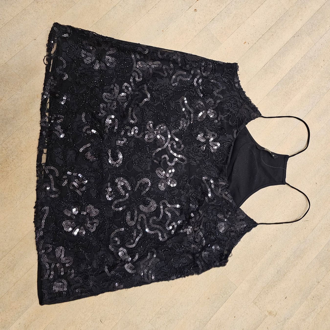 T-shirt: ENDET..Sommer Top,  schwarz glitzer Gr. 40Party – Nuovo (secondo la descrizione) da wolfhalden venduto da 46464646 1
