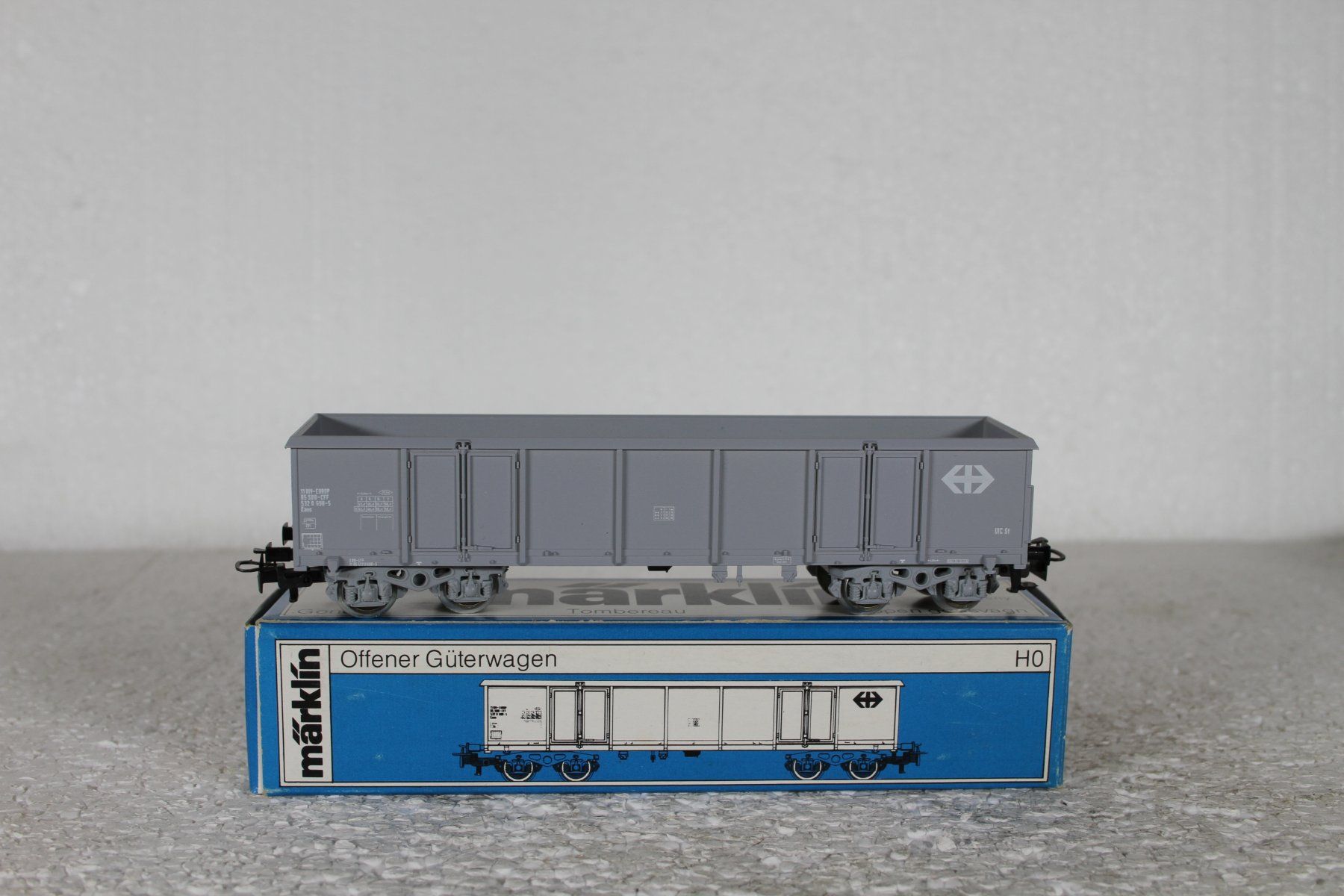 Märklin Modellini di ferrovie: Märklin 4689 SBB Eaos Hochbordwagen – Usato da Triesen venduto da cor_62ts