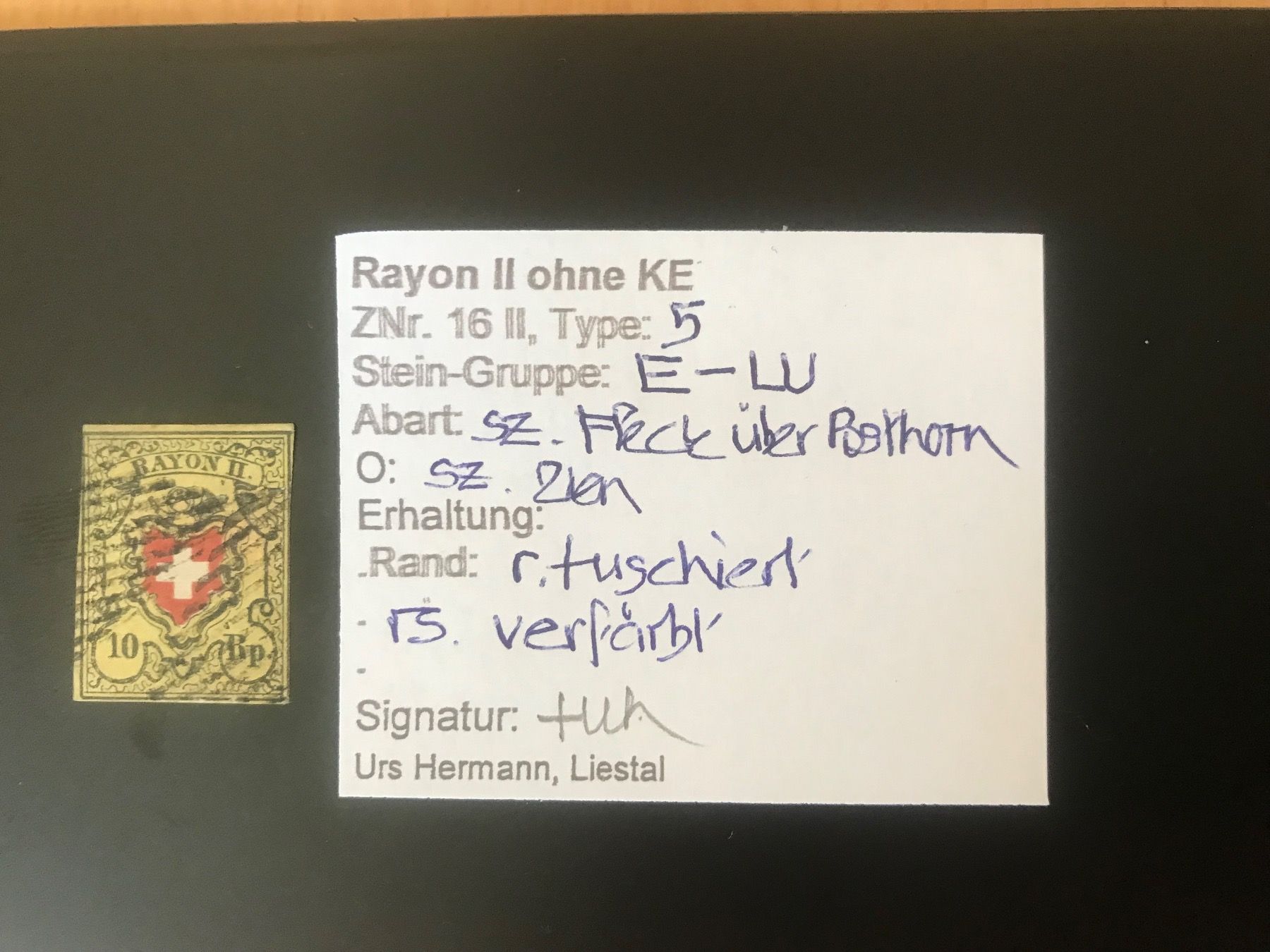 Tous les timbres: Rayon 16 II ohne KE - E-LU mit Kleinattest – D'occasion à stäfa par brandy66