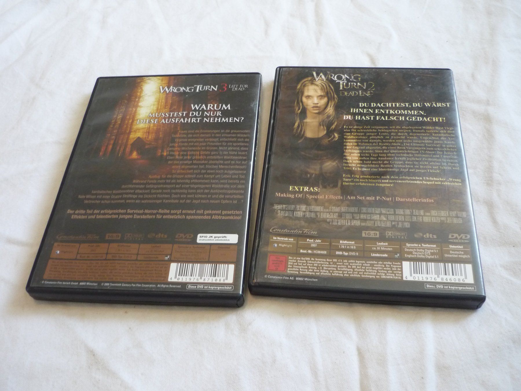 Alle DVDs: 2x DVD Horror - Wron Turn 2 + 3 – Gebraucht aus Beringen von zzRegal 2