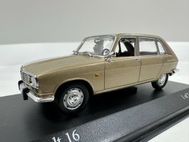 Renault 16 1:43, beige, limitiert,inkl.Acrylbox, MINICHAMPS