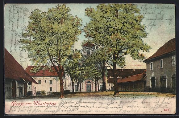 Cartoline postali: Mariastein, Hotel de la Poste, Eingang z – Usato da Berlin venduto da bartko-reher