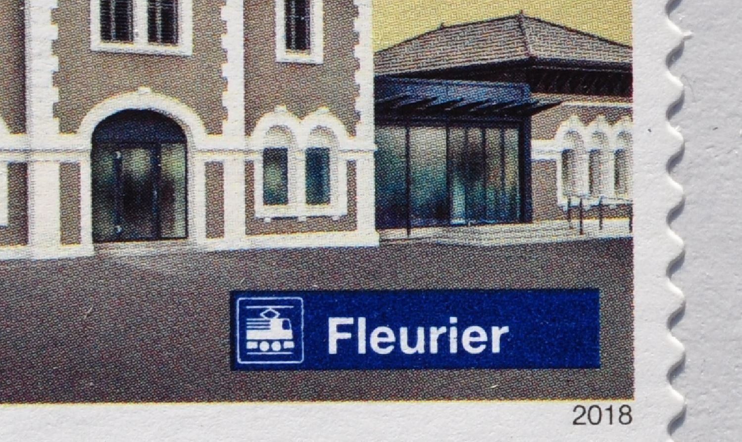 Tutti i francobolli: Abart Doppelte Pfosten Bahnhof Fleurier 2018 ** – Nuovo (secondo la descrizione) da Worb venduto da Buespy 3
