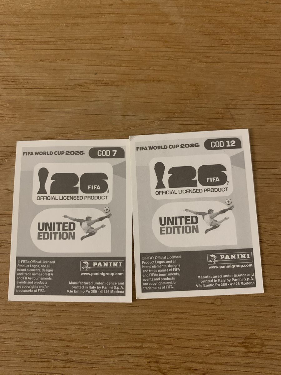 Panini Carte collezionabili: COD7, COD 12 Paninibilder Fussball WM 2026 – Nuovo (secondo la descrizione) da Stallikon venduto da Lumi_11 1