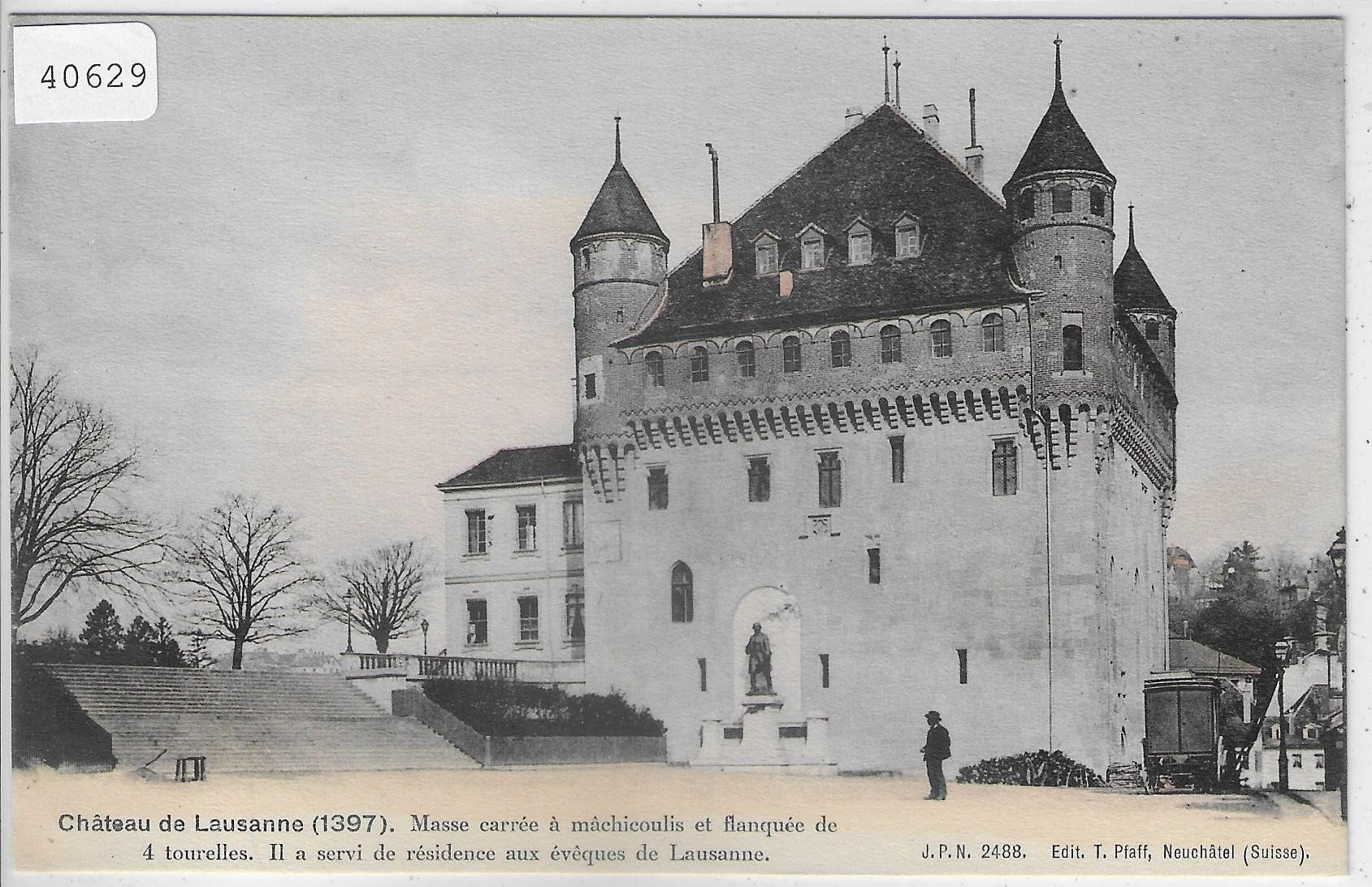 Cartoline postali: Chateau de Lausanne 1397 – Usato da Ettingen venduto da Kartenplanet