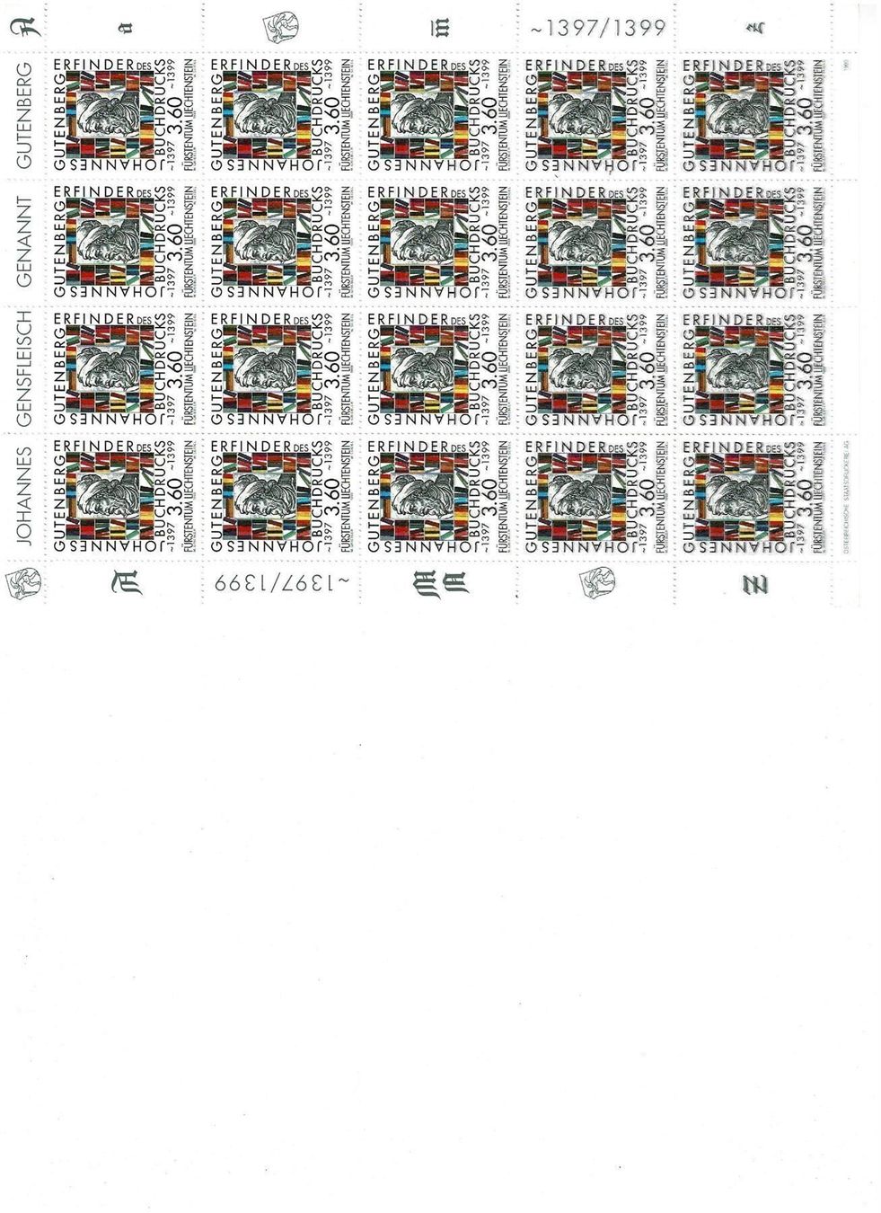 Alle Briefmarken: Gutenberg 1 KB ** – Neu (gemäss Beschreibung) aus Lausanne von Whorvath