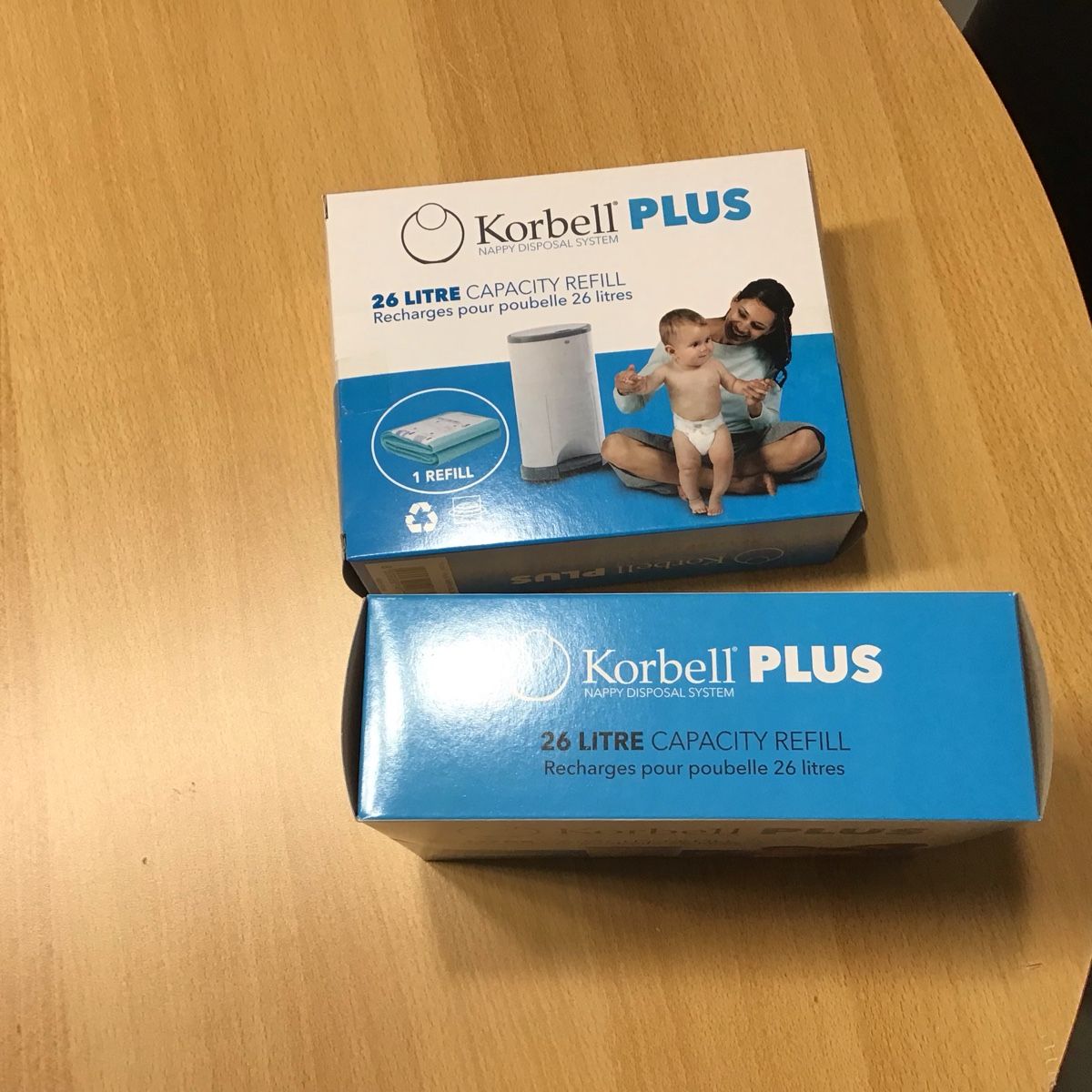 Korbell Plus Nachfuellpack 2 Stueck Windel Eimer Refill (Neu (gemäss ...