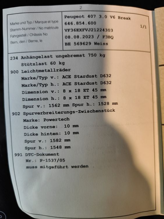 Peugeot 407 sw Kaufen auf Ricardo
