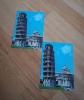 2 Postkarten, Schiefer Turm von Pisa 70er Jahre