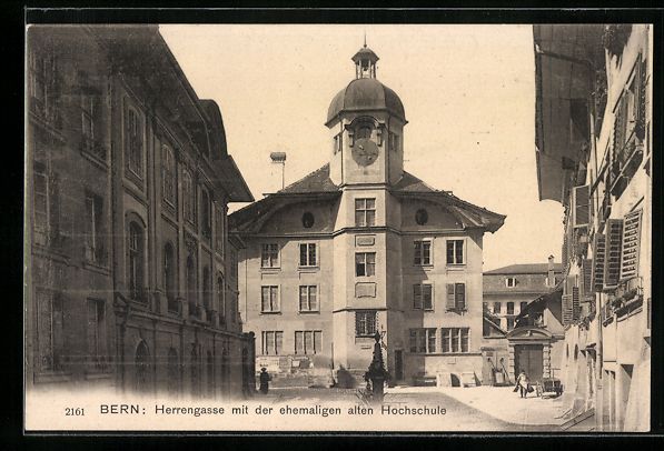 Cartoline postali: Bern, Herrengasse mit alter Hochschule – Usato da Berlin venduto da bartko-reher