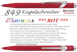 849.585 Colormat-X ** ROT ** 849 CDA * Goliath Blau M + Etui