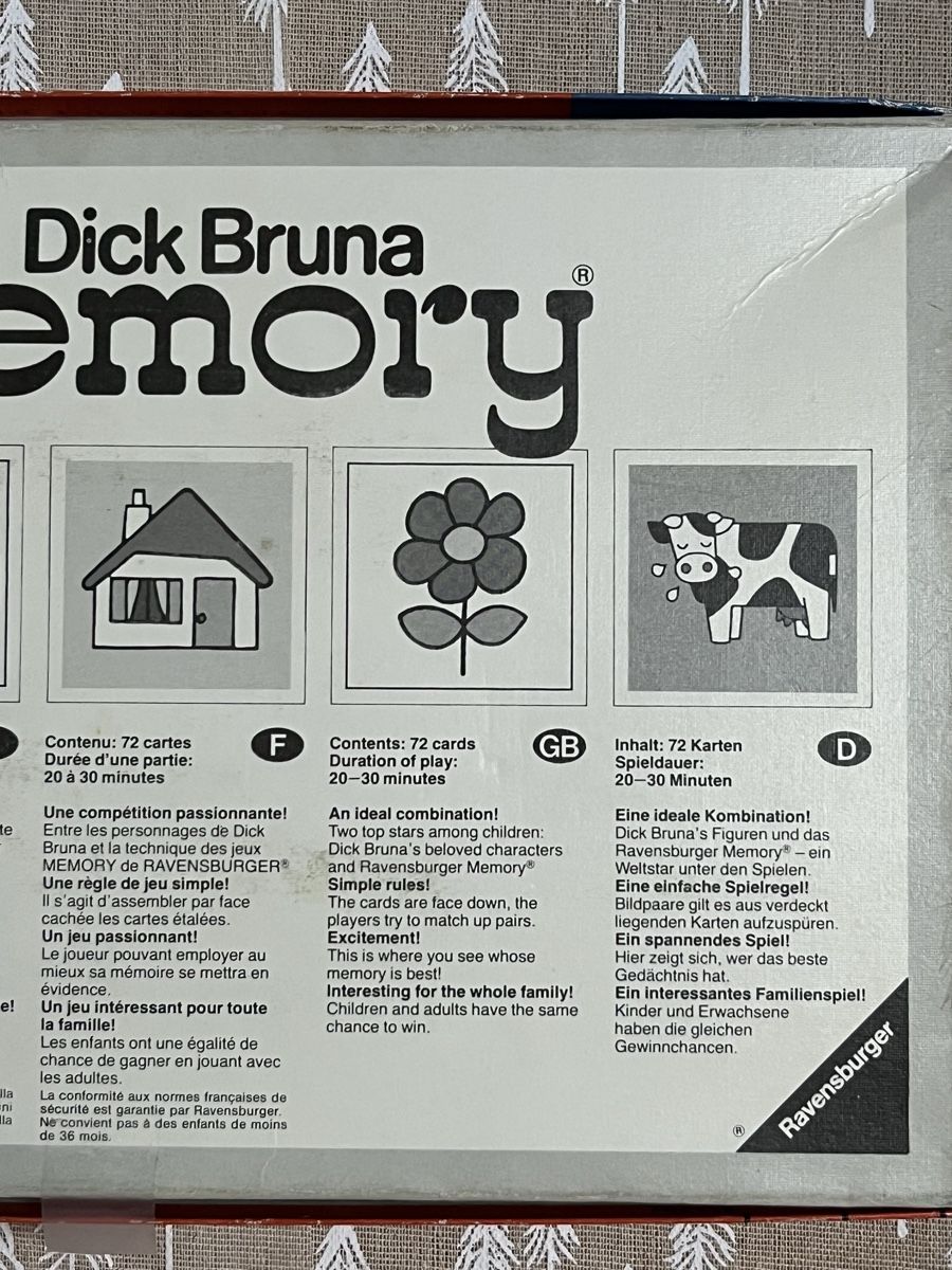 Ravensburger Giochi: Memory Dick Bruna Vintage – Usato da La Tour-de-Peilz venduto da Pansy02 7