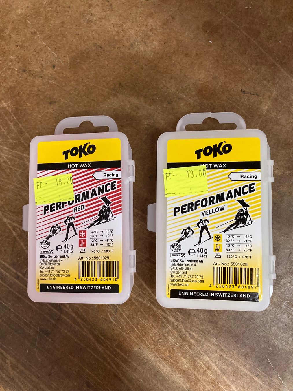 Altro per sci: Toko Performance 40g rot gelb – Nuovo e nell'imballaggio originale da Egnach venduto da Rechi8
