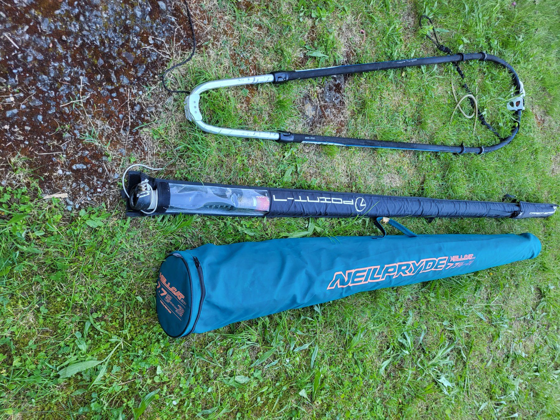 Surfen: Neil Pryde Hellcat 7.7 Komplett-Set – Gebraucht aus Riehen von WindsurferatComersee 2