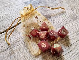 Set de dés JDR artisanaux neufs