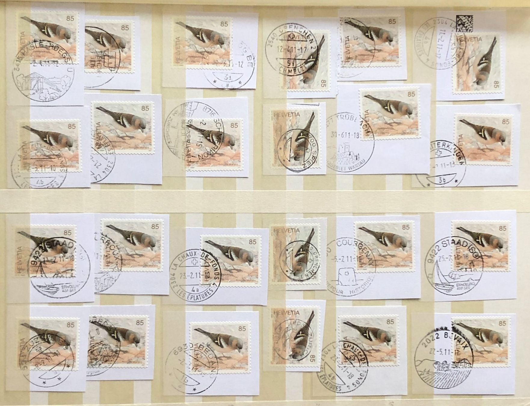 Alle Briefmarken: Nr.1236 mit Papier Voll Stempel – Gebraucht aus Aarau von Billa007