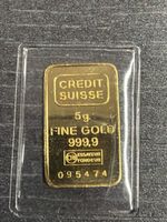 Goldbarren Credit Suisse 5g Feingold 999.9 im Blister