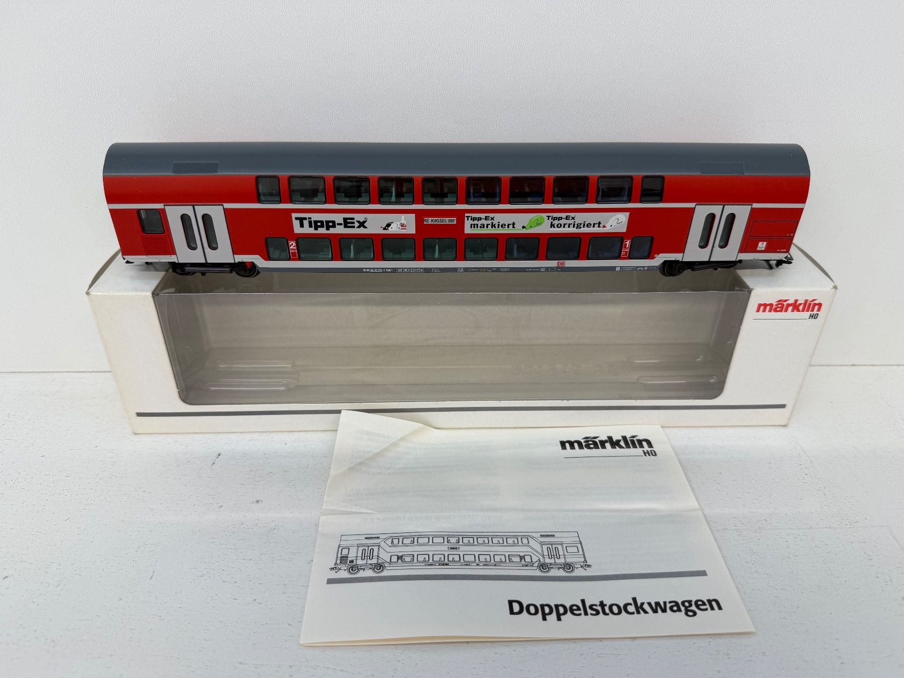 Märklin Modellini di ferrovie: Märklin 43591 Doppelstockwagen der DB – Usato da Büsserach venduto da ModellbahnDepot 1