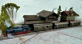 Diorama Nebenbahn im Jahr 1968 in der Spur HO