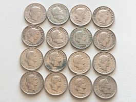 Lot mit 16 Stk. 5 Rp. ab 1946 - 1965