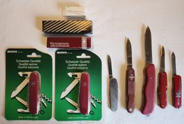 Konvolut 7 Schweizer Sackmesser Victorinox Sammler-Set