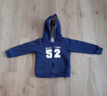 Schöne Sweatjacke blau Gr. 98