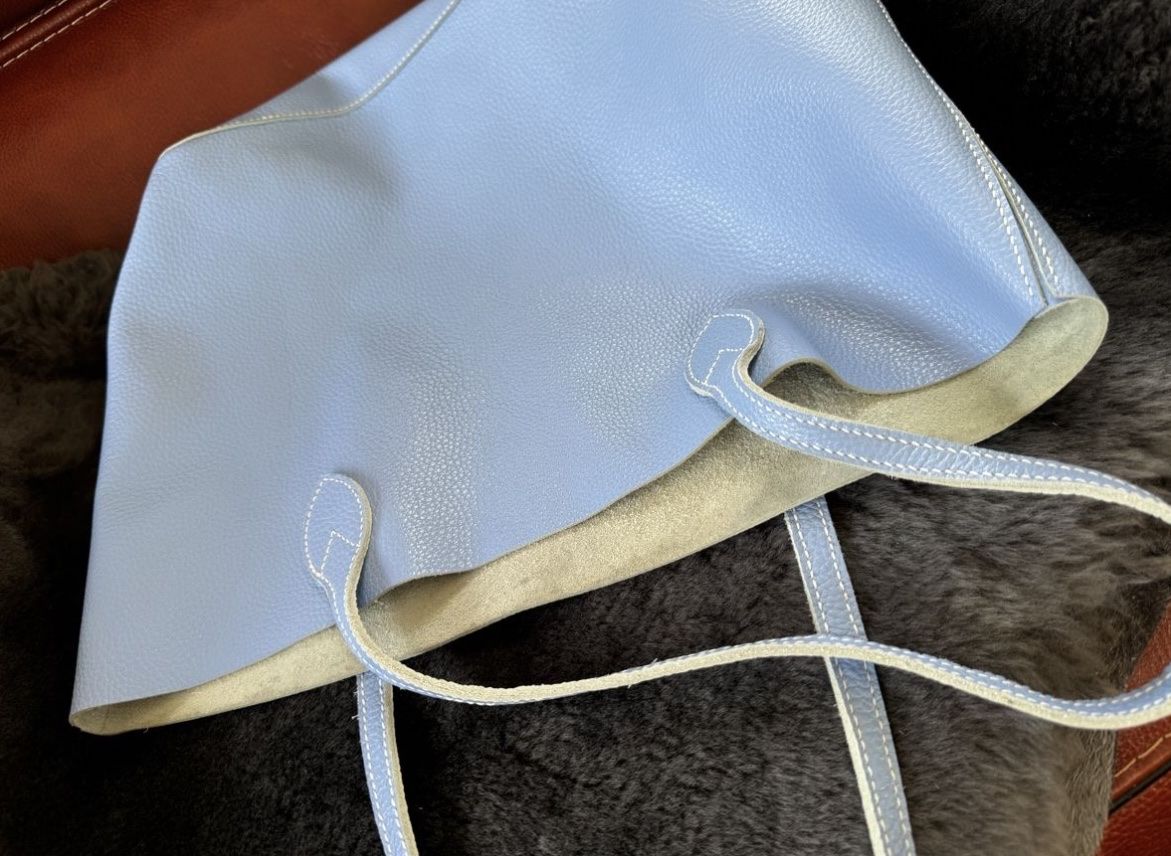 Taschen für Damen: Leder Tasche handgefertigt blau – Neu und originalverpackt aus Veyras von ValClasse 6